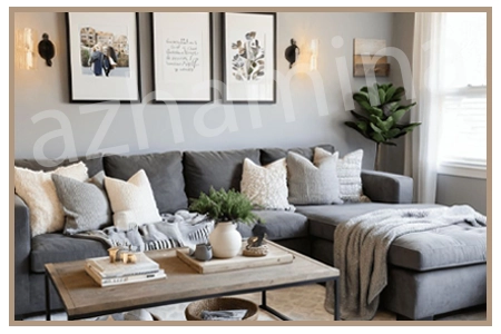 رنگ طوسی در دکوراسیون داخلی چگونه استفاده می شود.